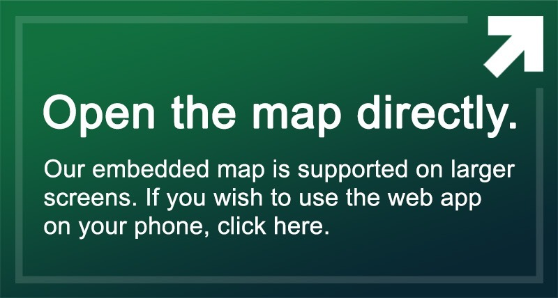 Our embedded interactive map is only supported on larger screens. If you wish to use the app on your phone, please use this link: